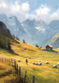 Alps Morning - Poster