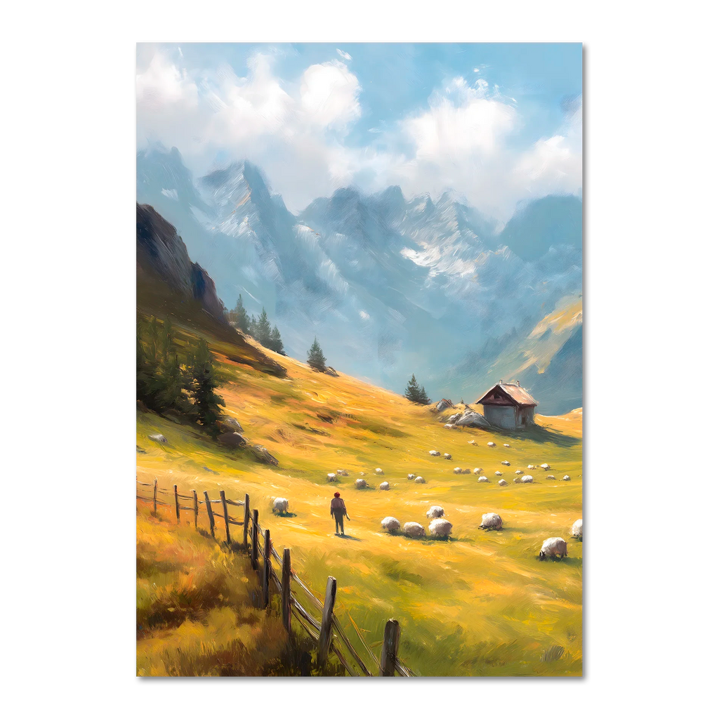 Affiche « Matin des Alpes »