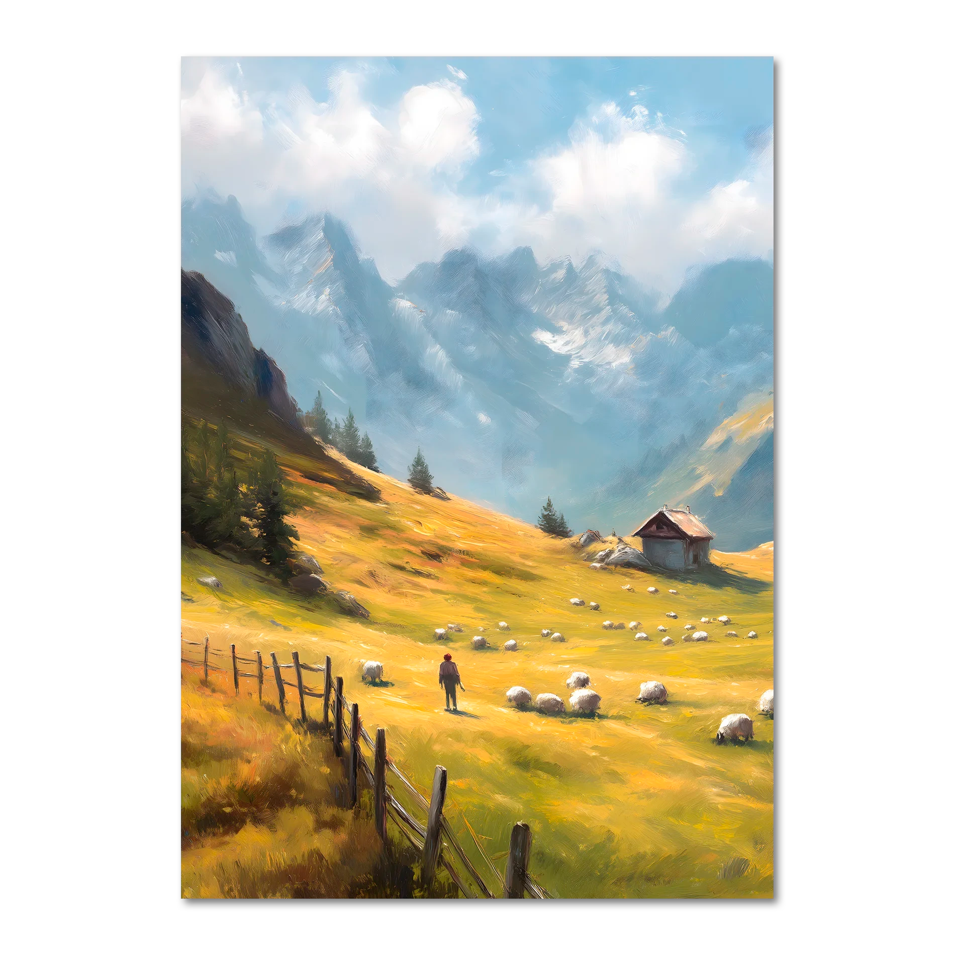 Alpenmorgen - Poster