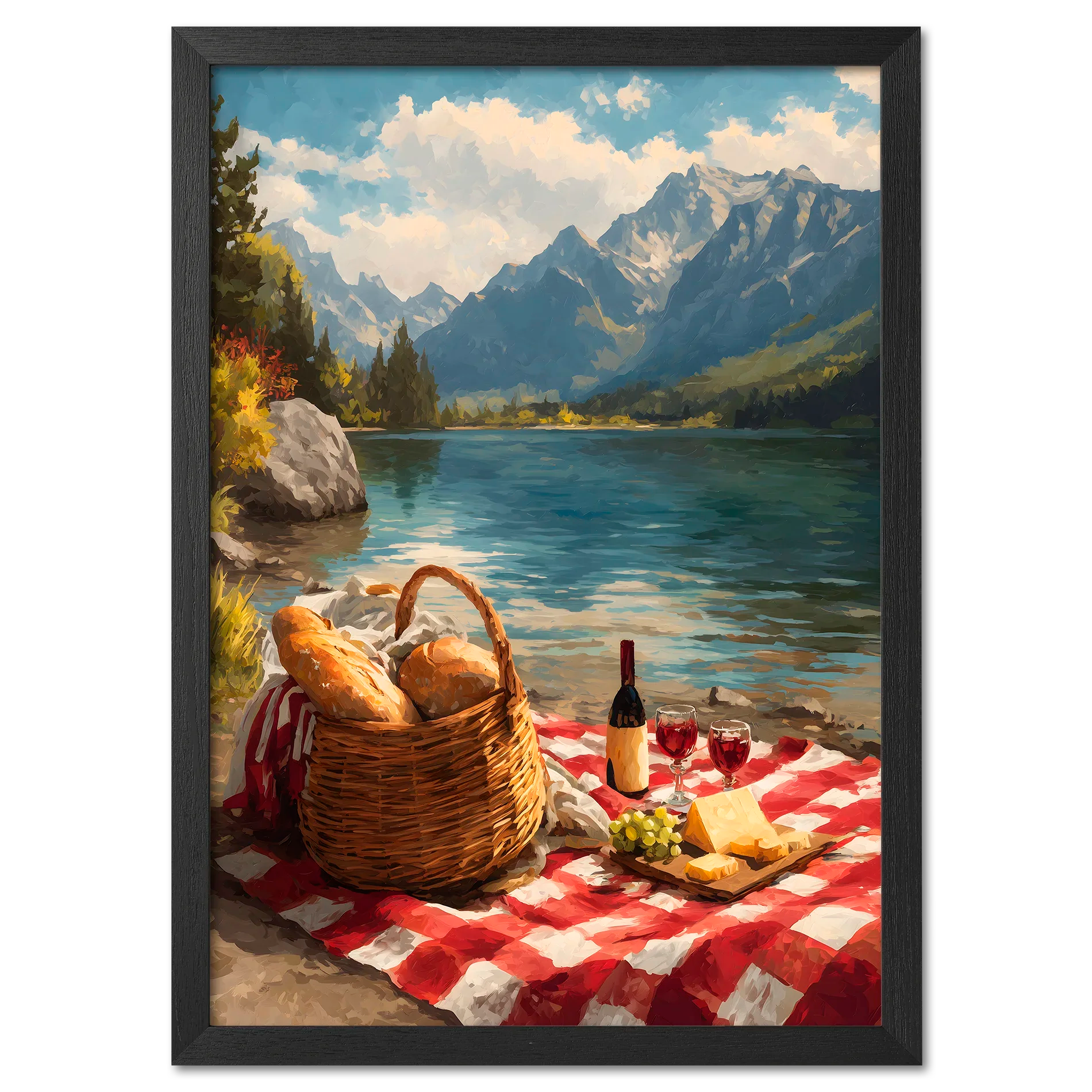Alps Picnic - Poster