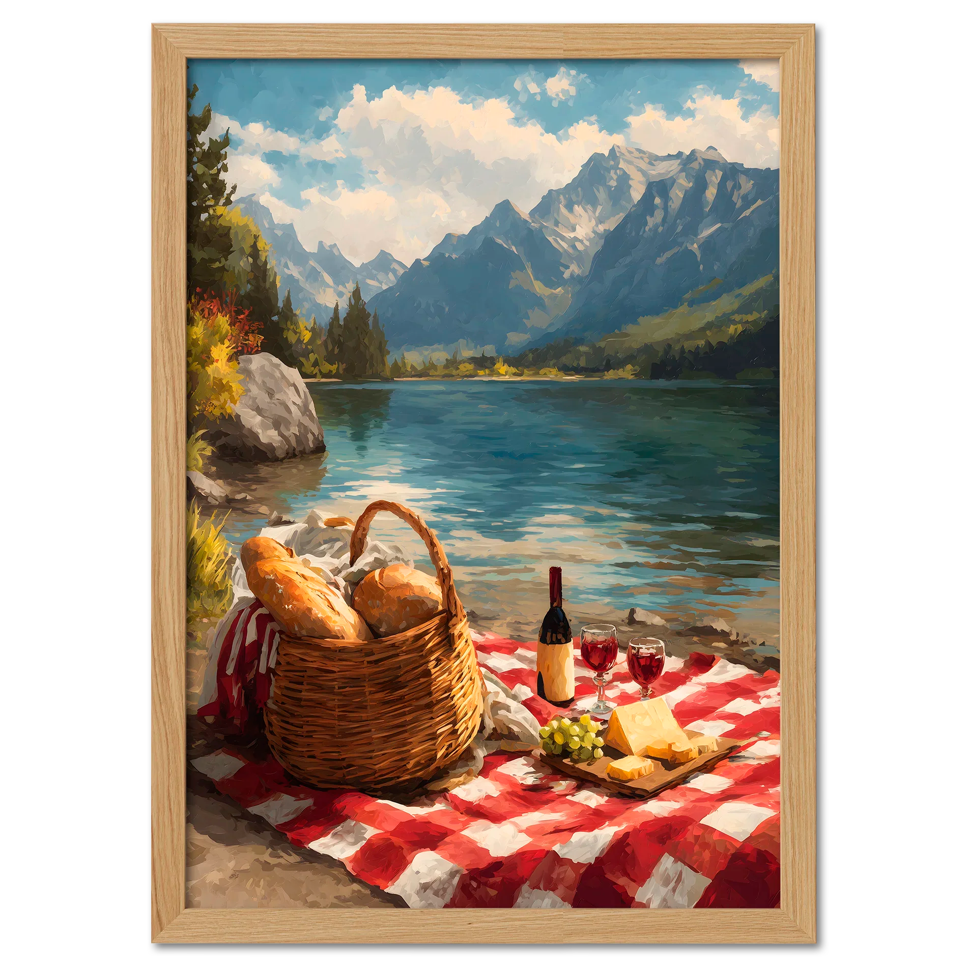 Alps Picnic - Poster