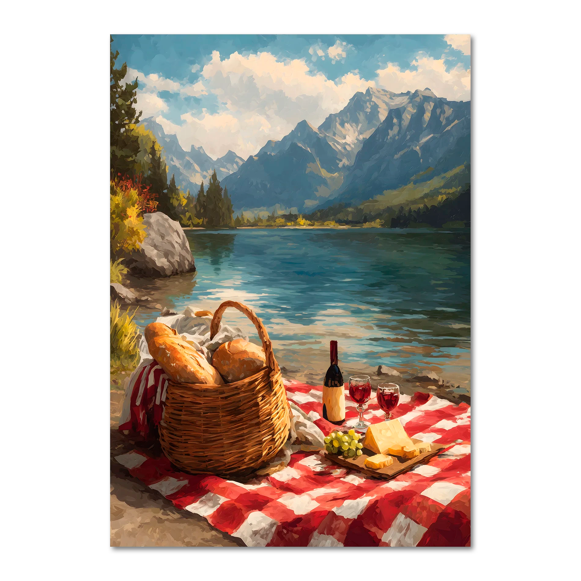 Alps Picnic - Poster