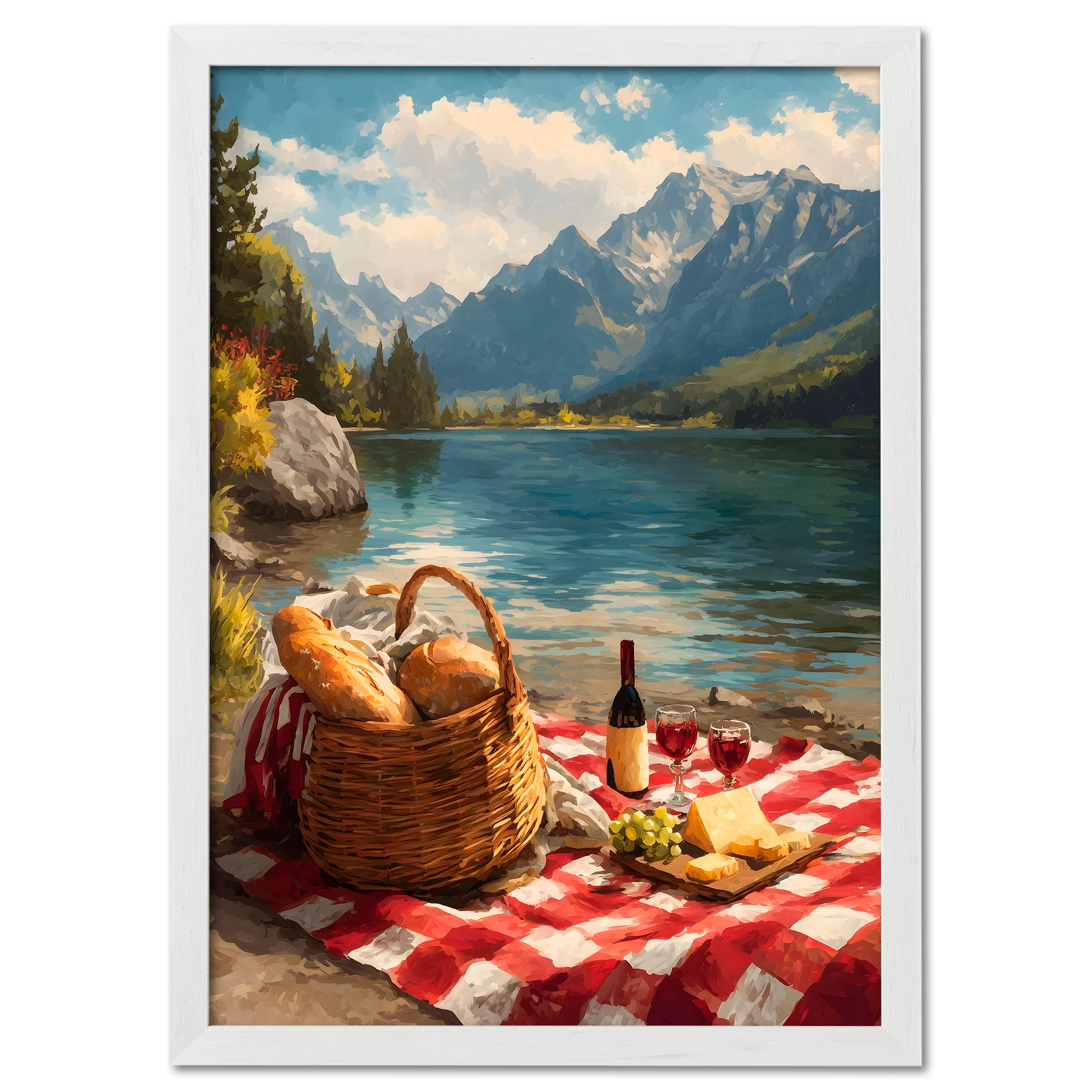Alps Picnic - Poster