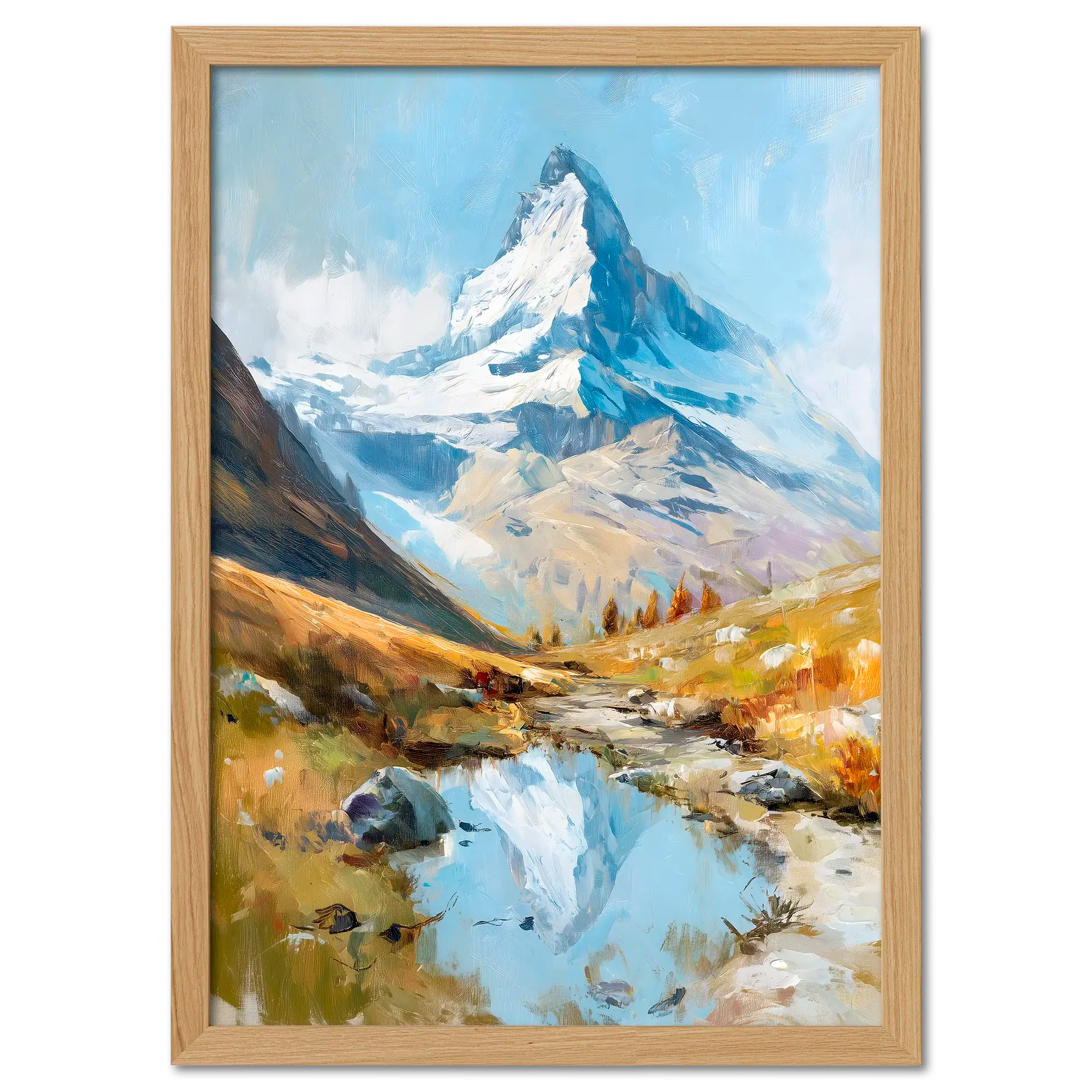 Alps Reflection - Poster