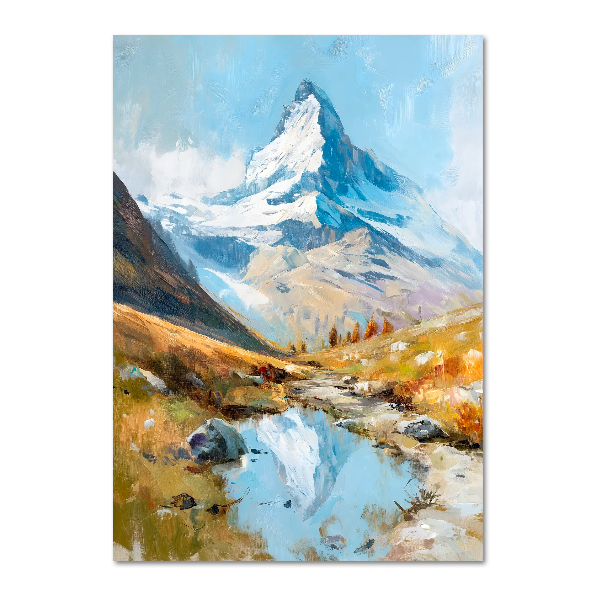 Alps Reflection - Poster