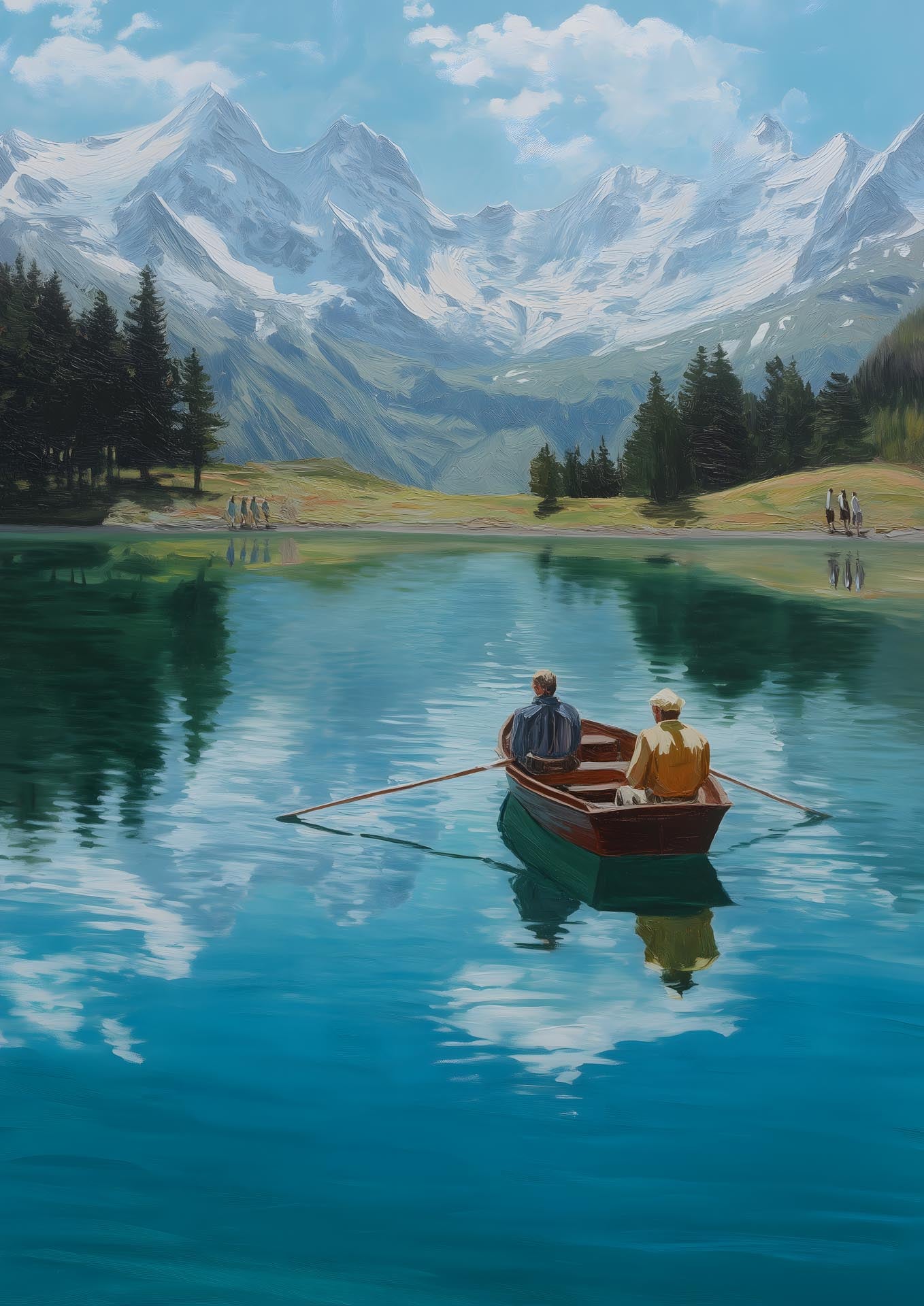 Alps Rowing - Poster