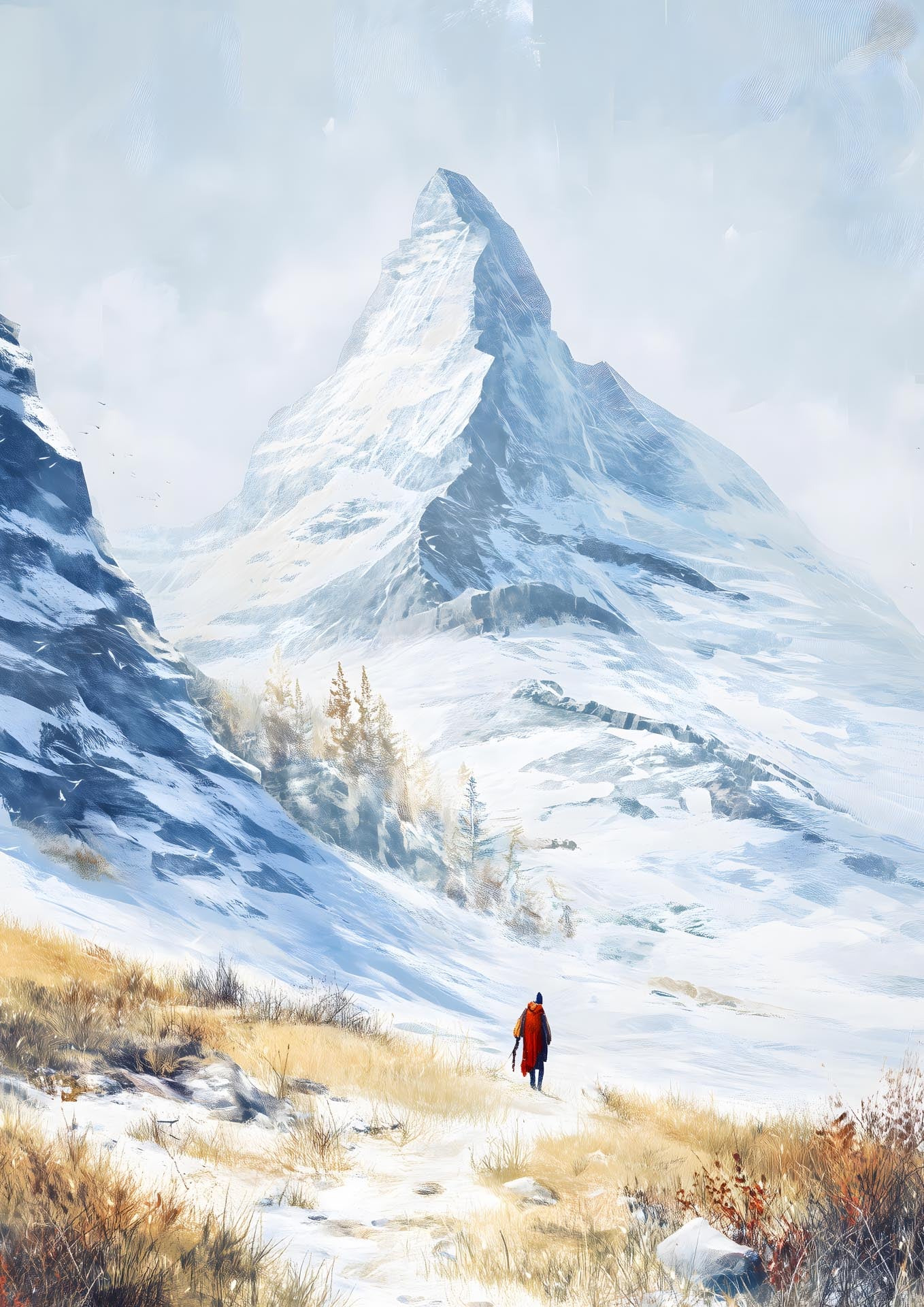 Approaching Matterhorn - Poster