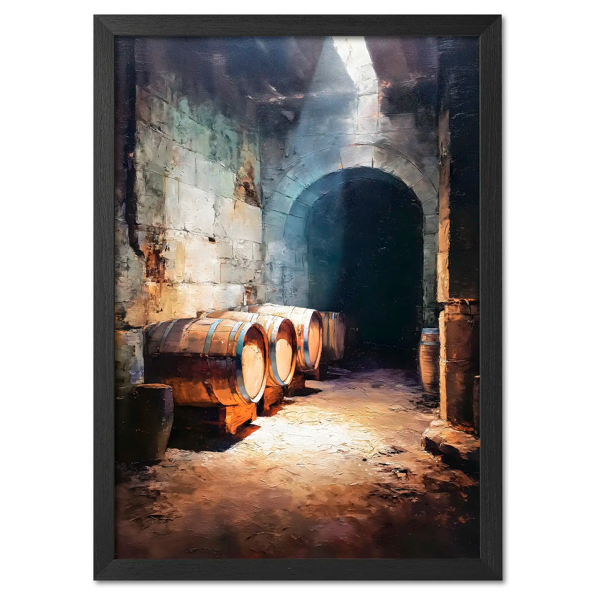Barrels Below, Alpine Cellar - Poster