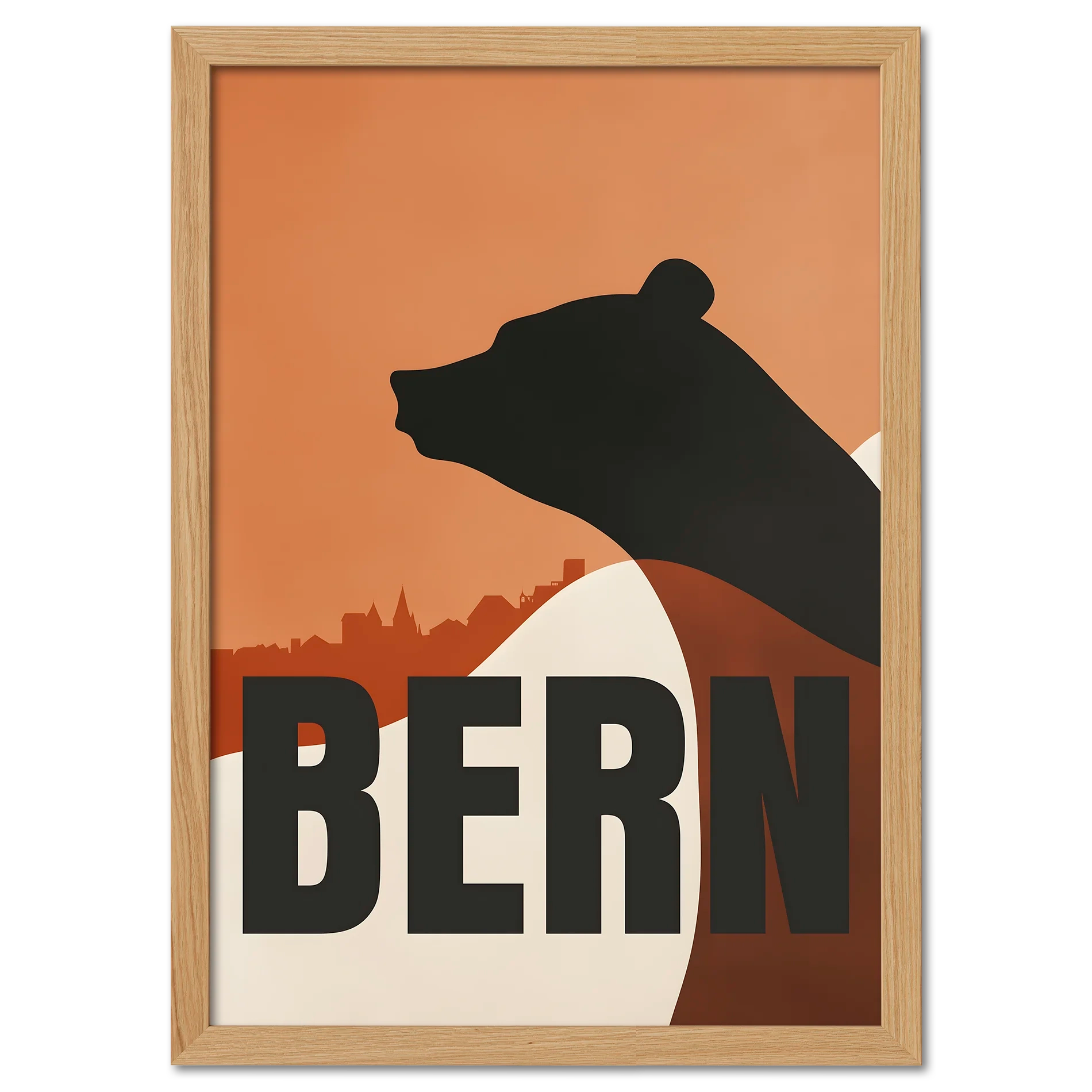 Bern Silhouette - Poster