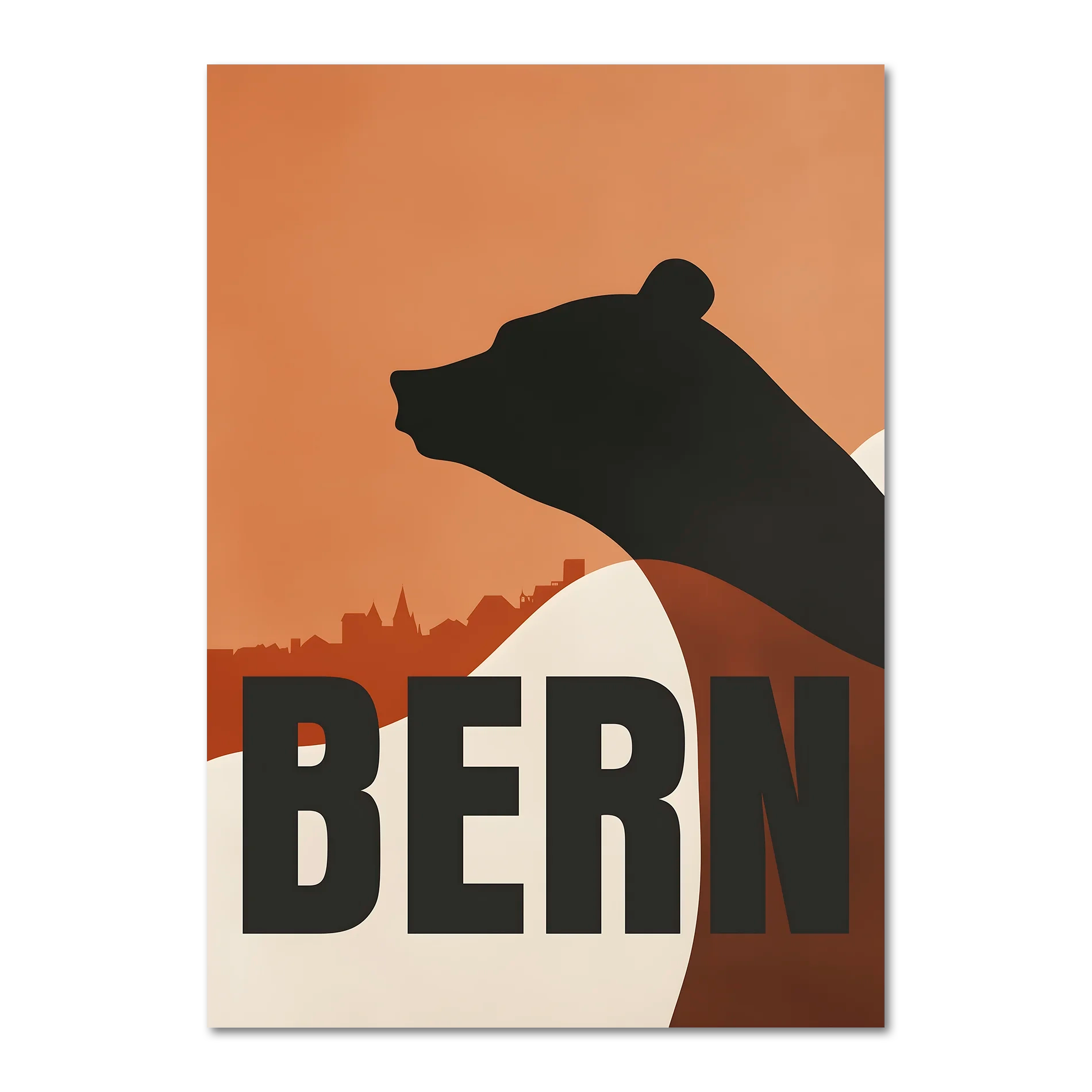 Bern Silhouette - Poster