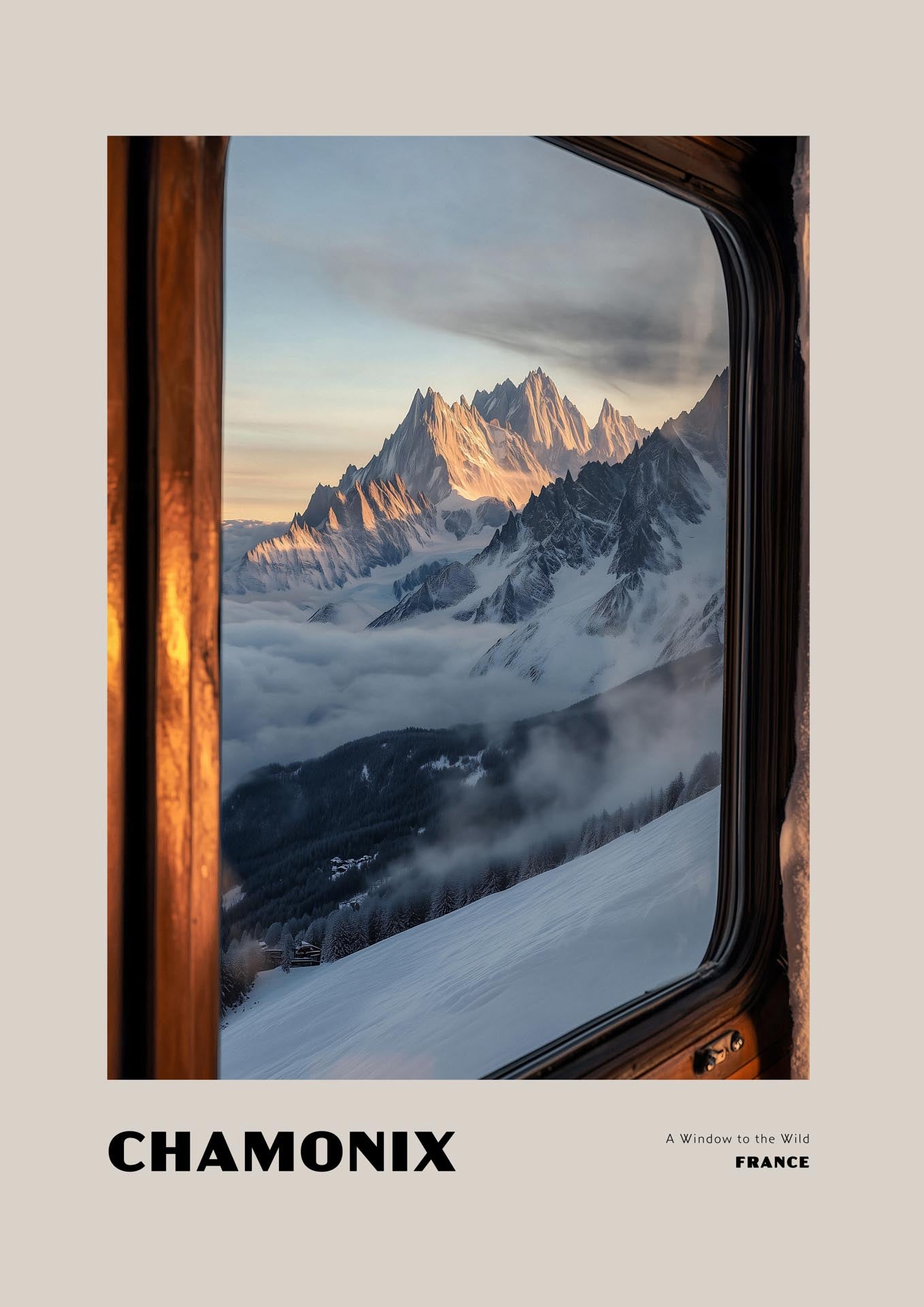 Chamonix - A Window to the Wild - Poster