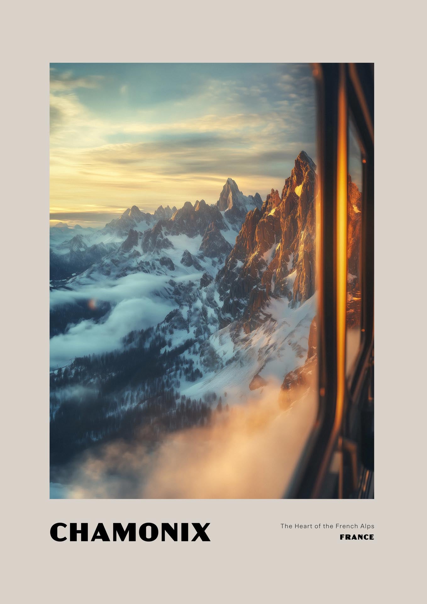 Chamonix - The Heart of the French Alps - Poster