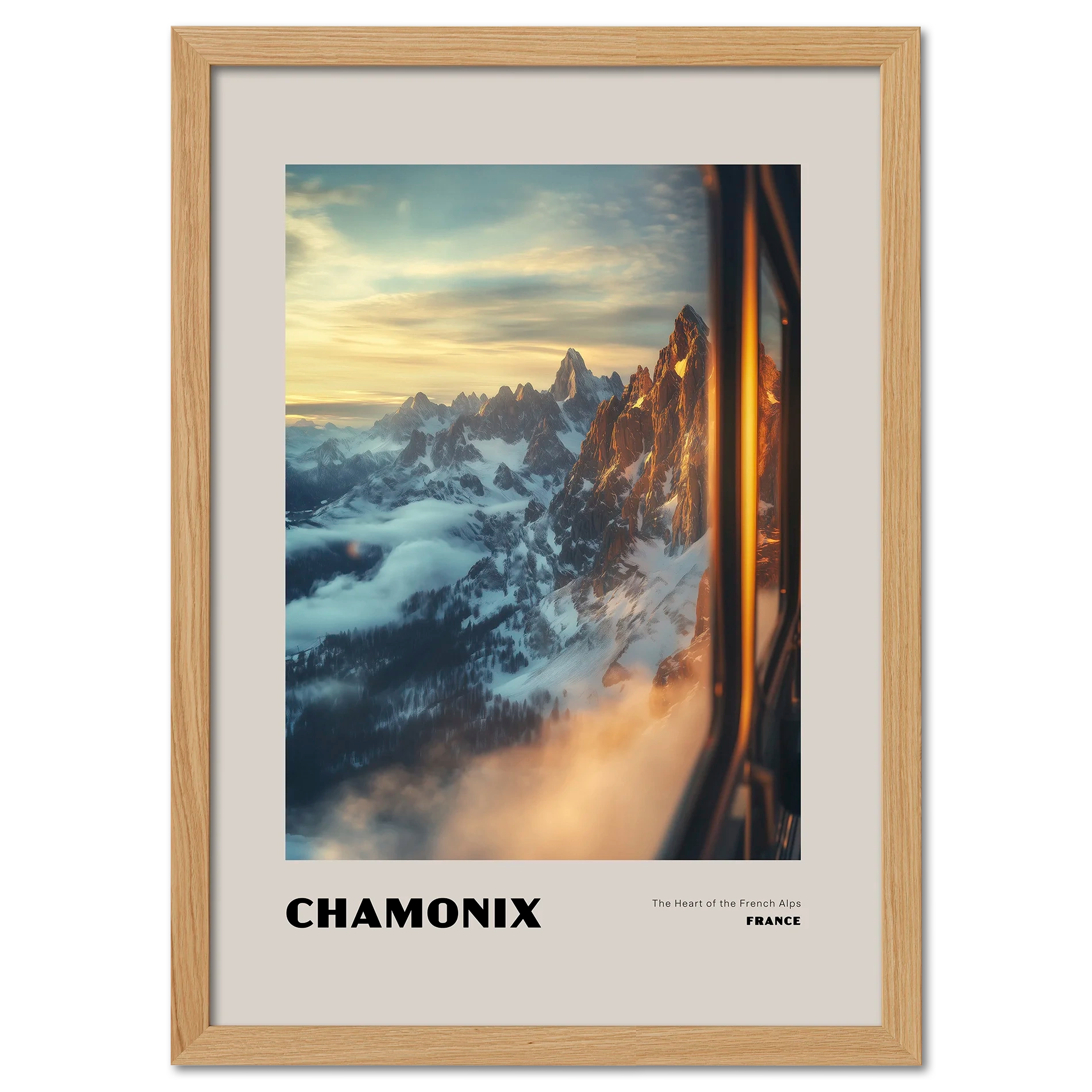 Chamonix - The Heart of the French Alps - Poster