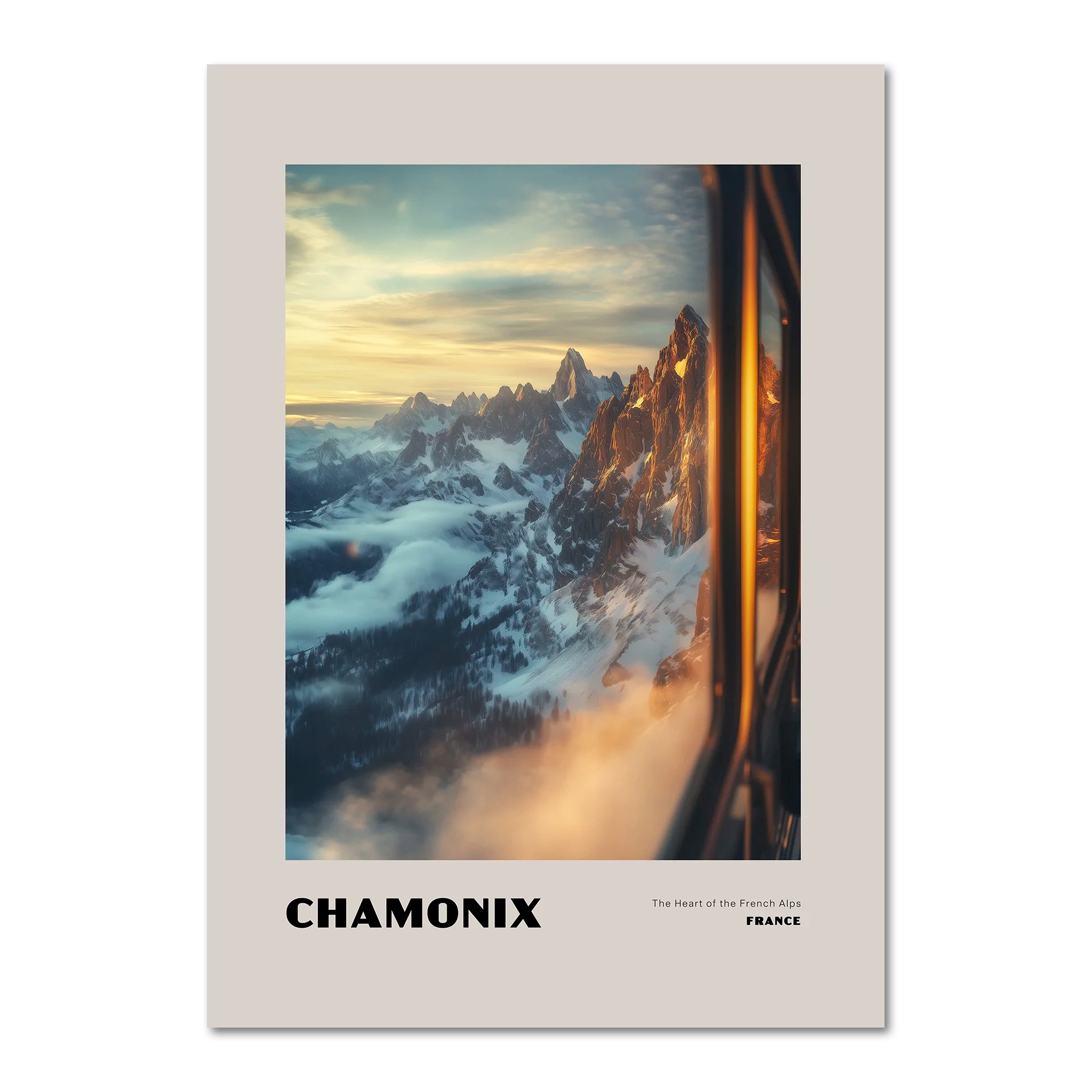 Chamonix - The Heart of the French Alps - Poster
