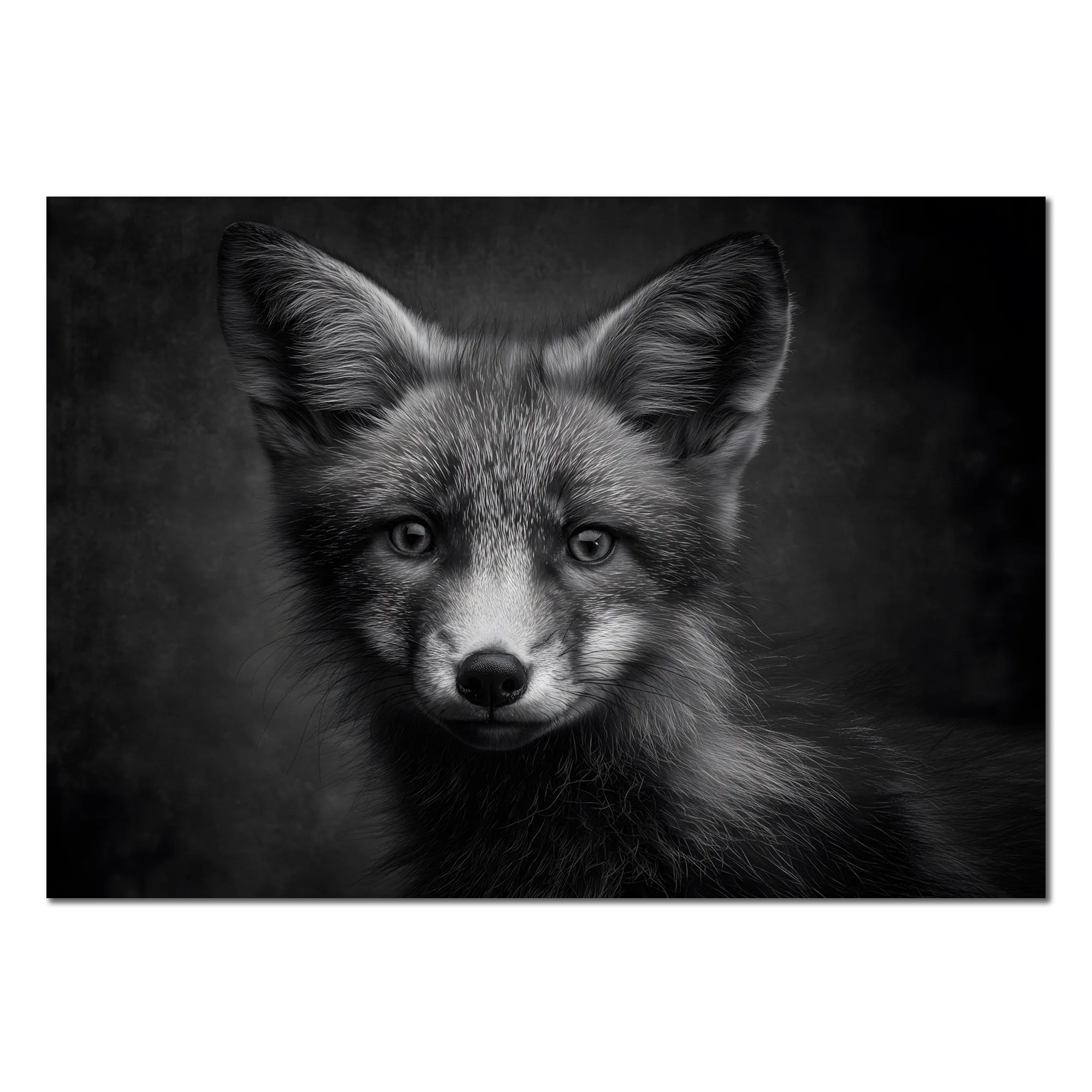 Le charme d'un renard - Tableau mural en Alu-Dibond