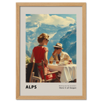 Meeting by the mountains - Poster