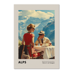 Meeting by the mountains - Poster