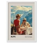 Meeting by the mountains - Poster