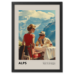 Meeting by the mountains - Poster