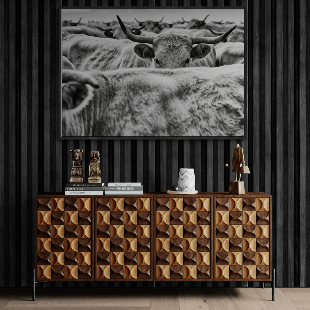 Cow Behind Gaze – Alu-Dibond wall art