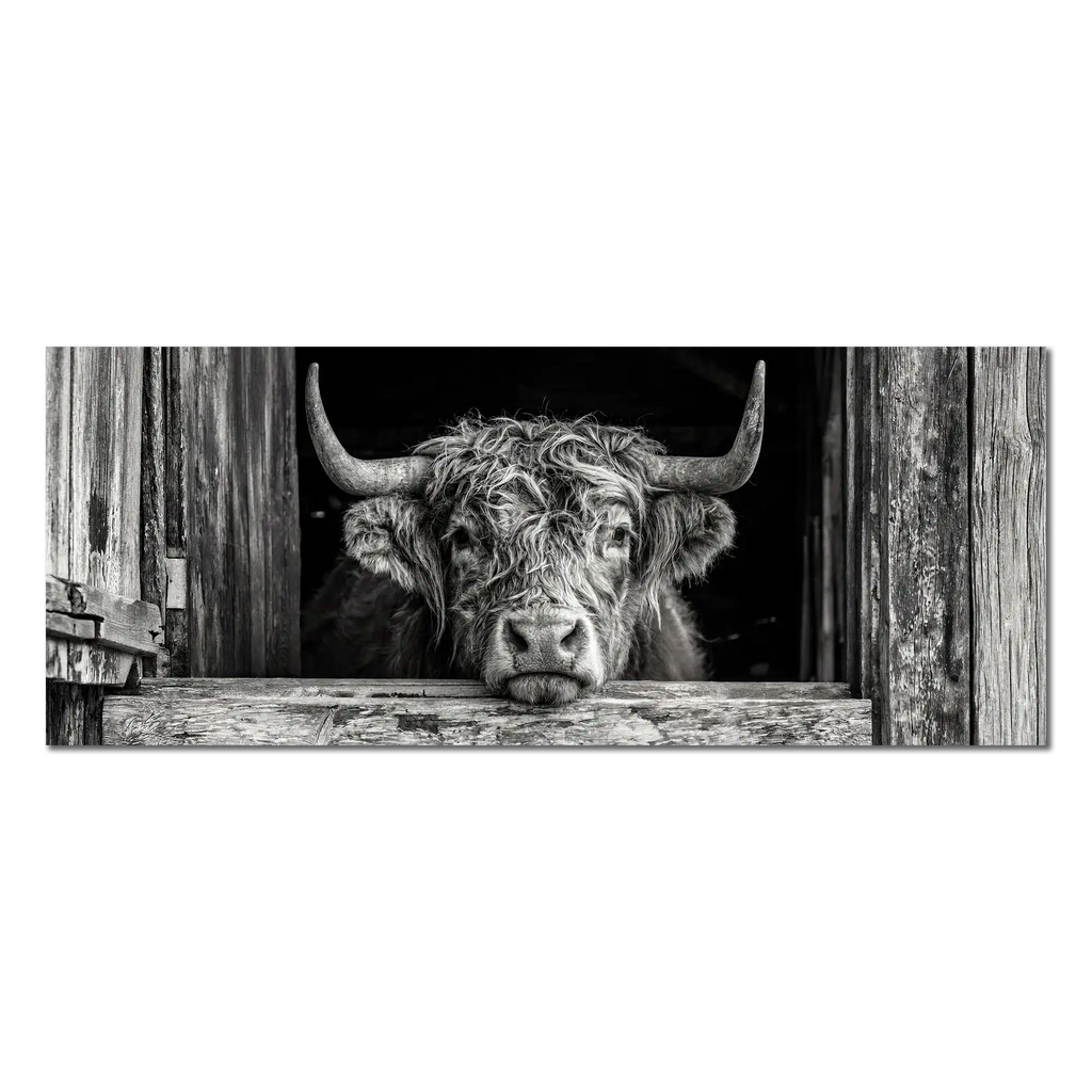 Cow at the Barn Window
