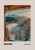 Davos - 1560m Above Sea Level - Poster