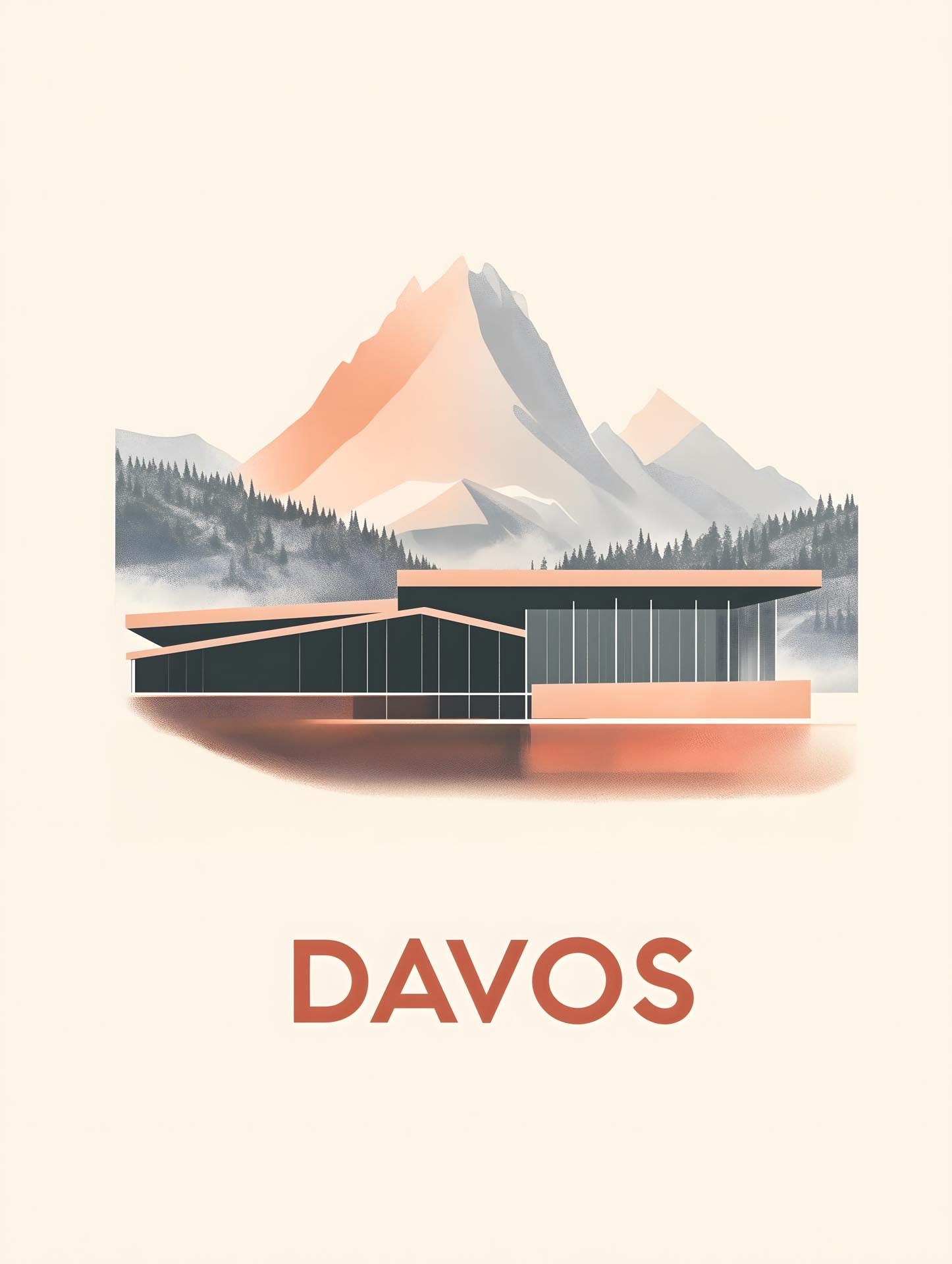 Davos – Alpine Elegance - Poster