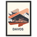 Davos – Verre et Neige – Affiche
