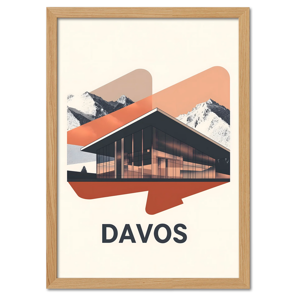Davos – Verre et Neige – Affiche