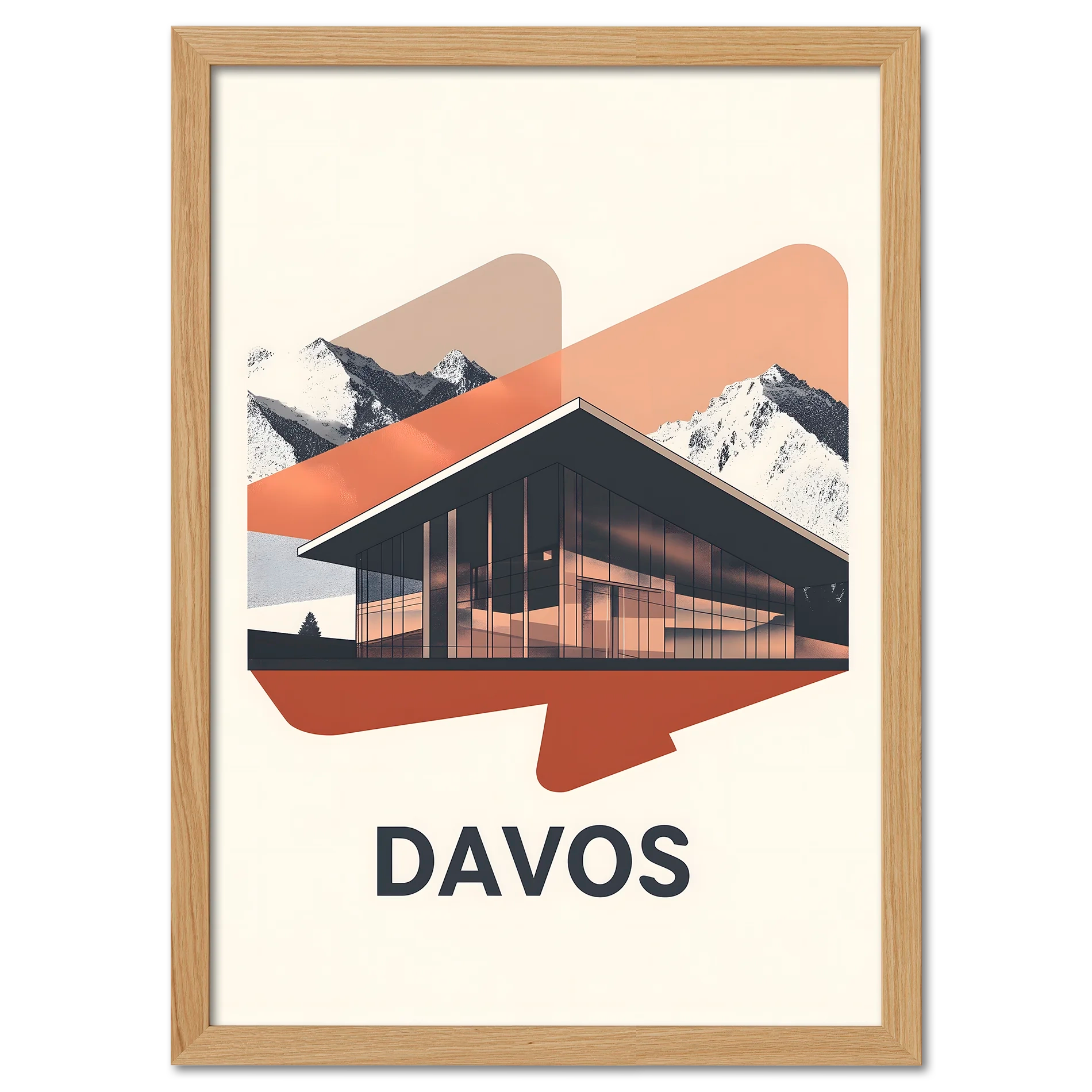 Davos – Verre et Neige – Affiche