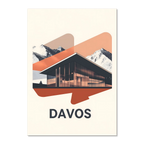 Davos – Verre et Neige – Affiche