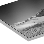 Dents du Midi in Winter – Alu-Dibond wall art depicting snow-covered mountains and serene winter landscape.
