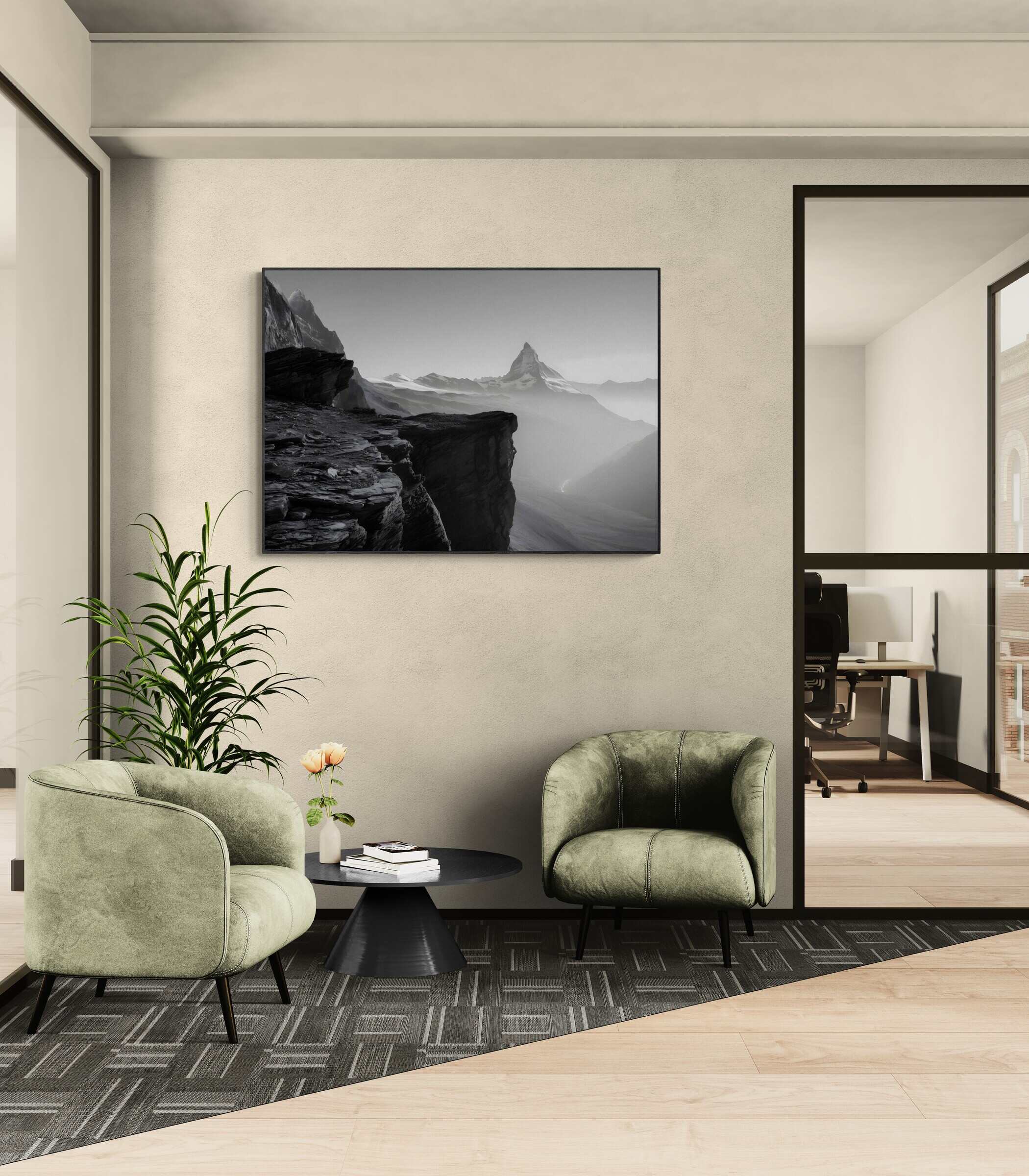 Am Rande der Stille – Alu-Dibond-Wandkunst