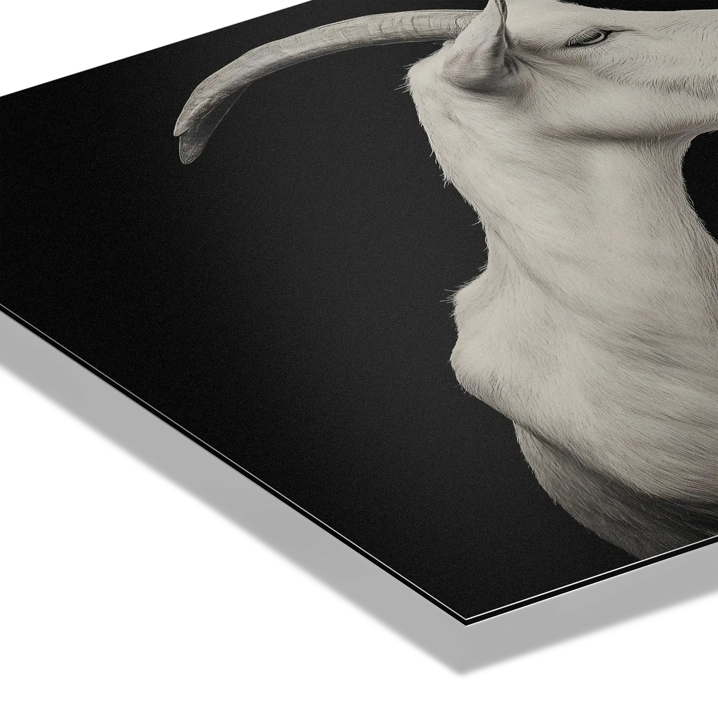 Élégance des chèvres - Tableau en Alu-Dibond
