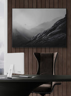 Flug über die Alpen – Wandbild aus Alu-Dibond