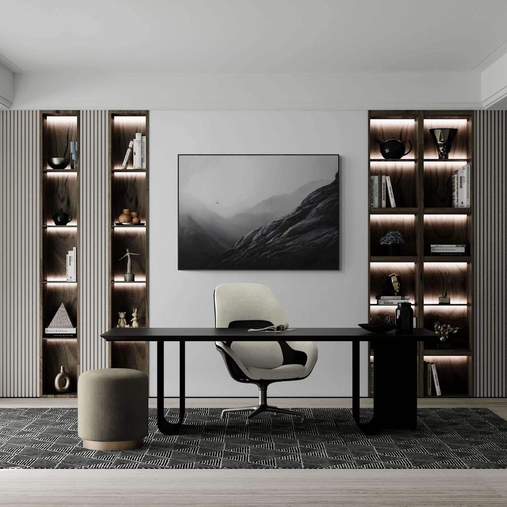 Flug über die Alpen – Wandbild aus Alu-Dibond