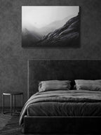 Flug über die Alpen – Wandbild aus Alu-Dibond