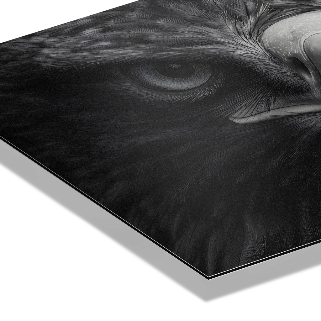 Aigle au centre de l'attention - Tableau mural en Alu-Dibond