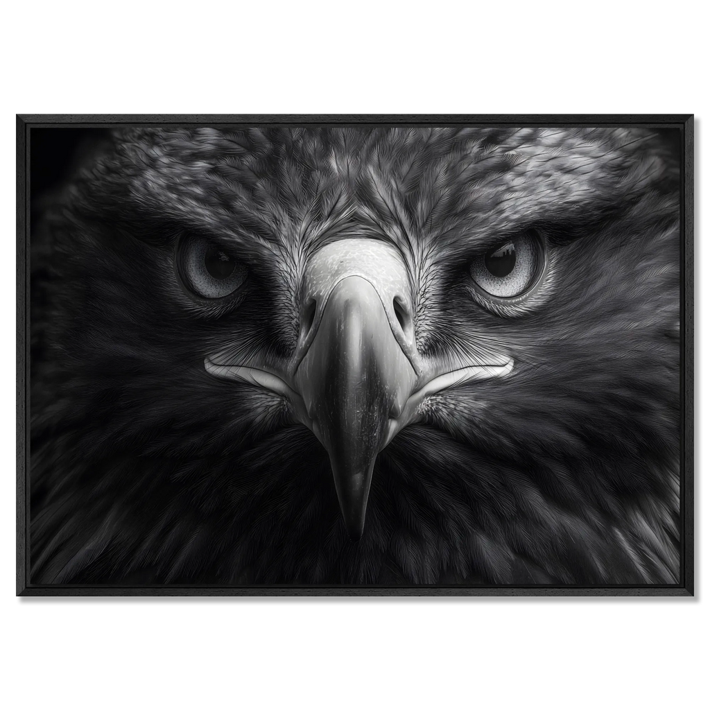 Aigle au centre de l'attention - Tableau mural en Alu-Dibond