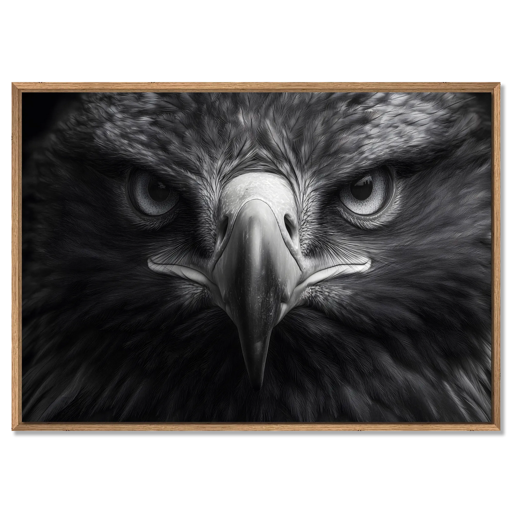 Aigle au centre de l'attention - Tableau mural en Alu-Dibond