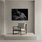 Fußabdrücke einer Ziege – Wandbild aus Alu-Dibond