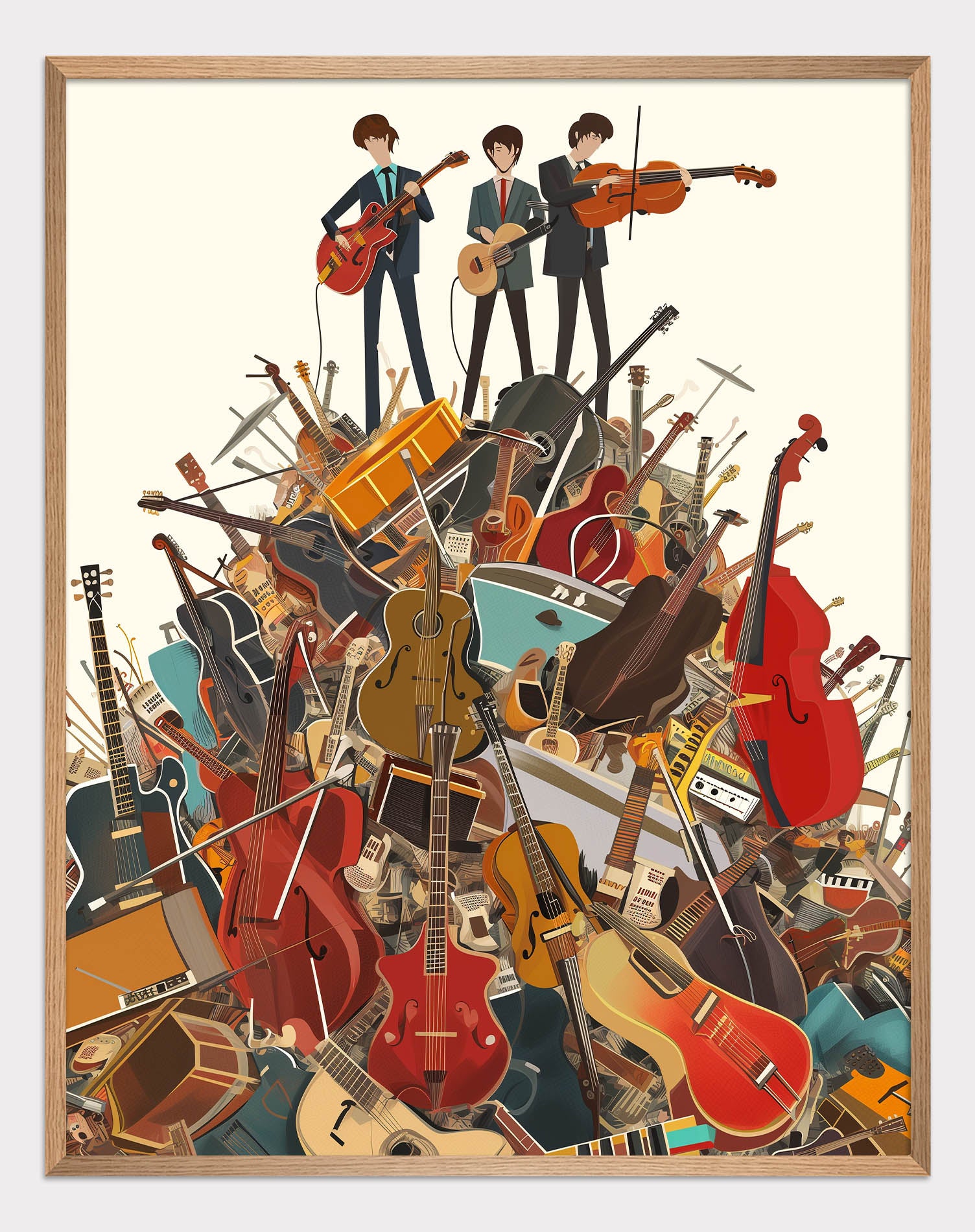 The Beatles on Top Poster - ArtDarts poster