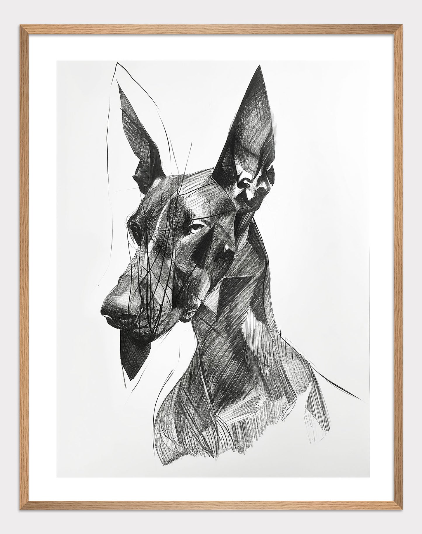 Doberman in cubism Poster