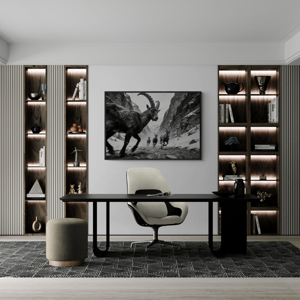 Gaze of Ibex – Alu-Dibond wall art