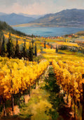 Golden Lines, Lavaux - Poster