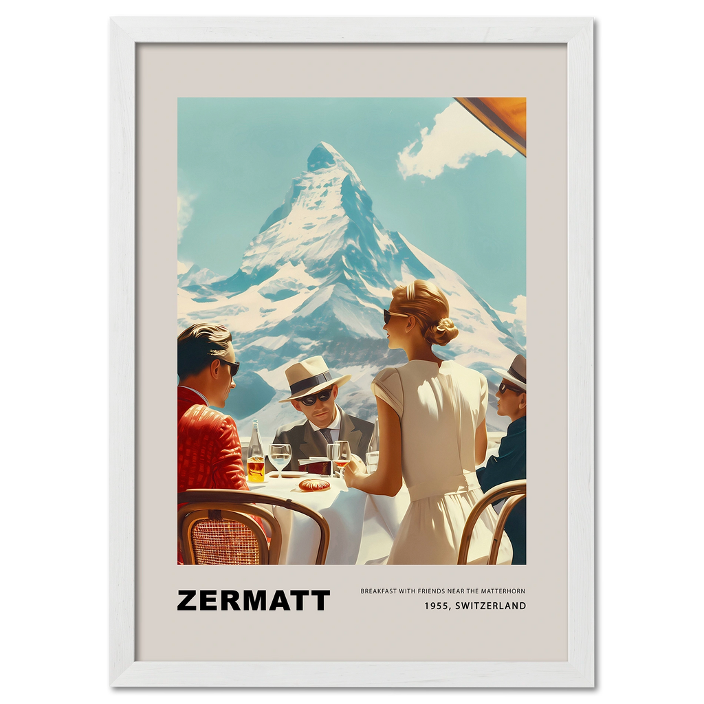 Breakfast in Zermatt - Poster