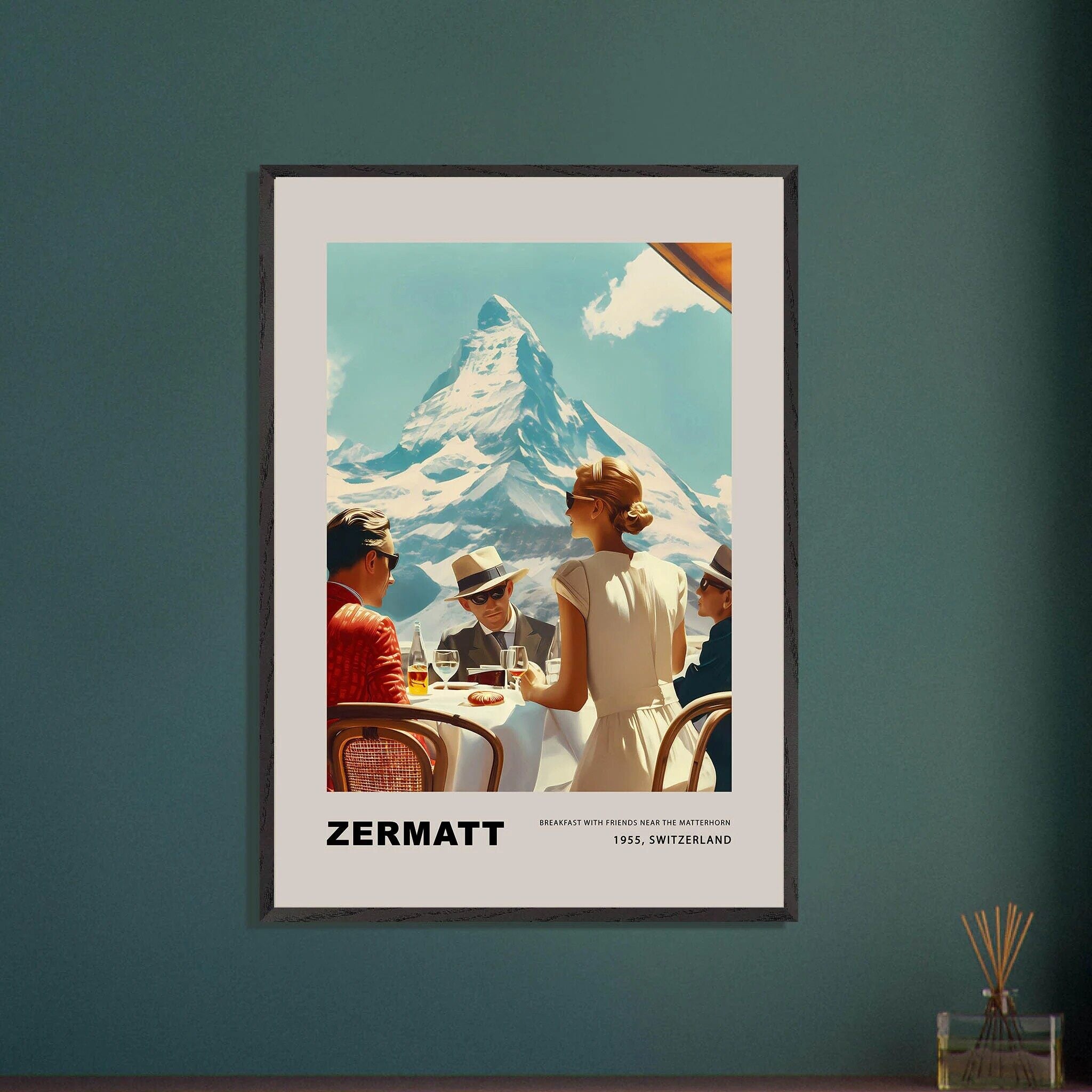 Frühstück in Zermatt - Poster