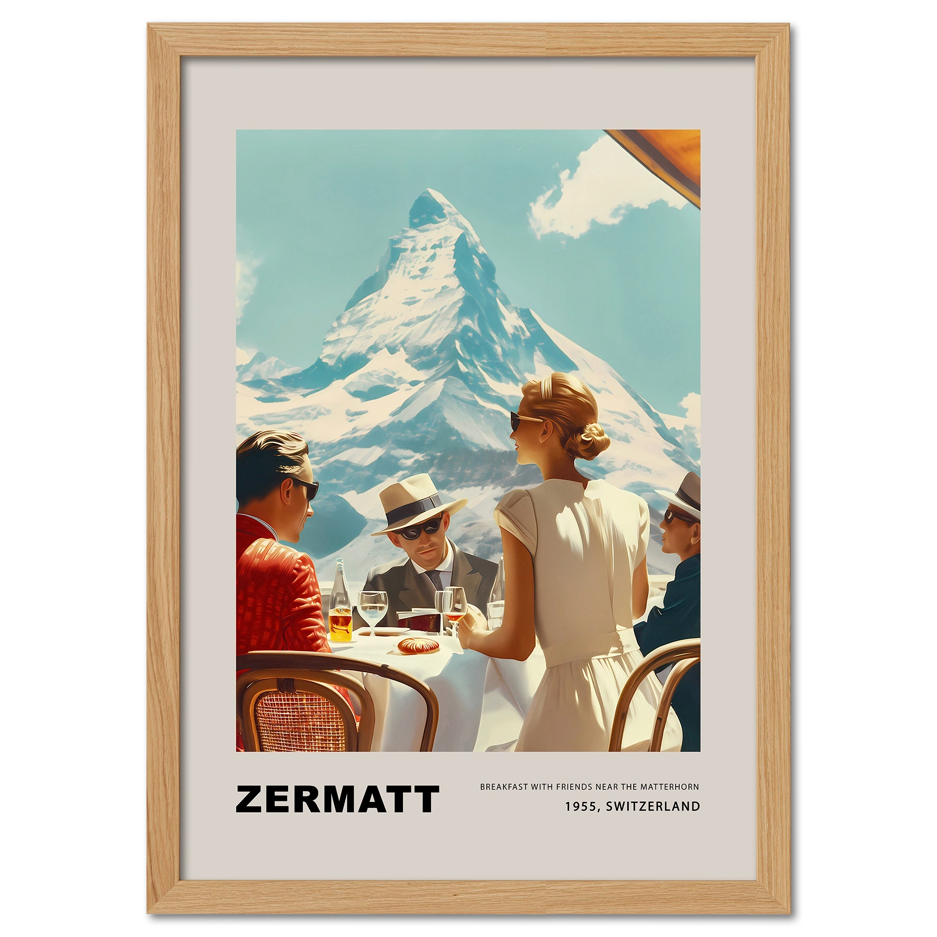 Frühstück in Zermatt - Poster