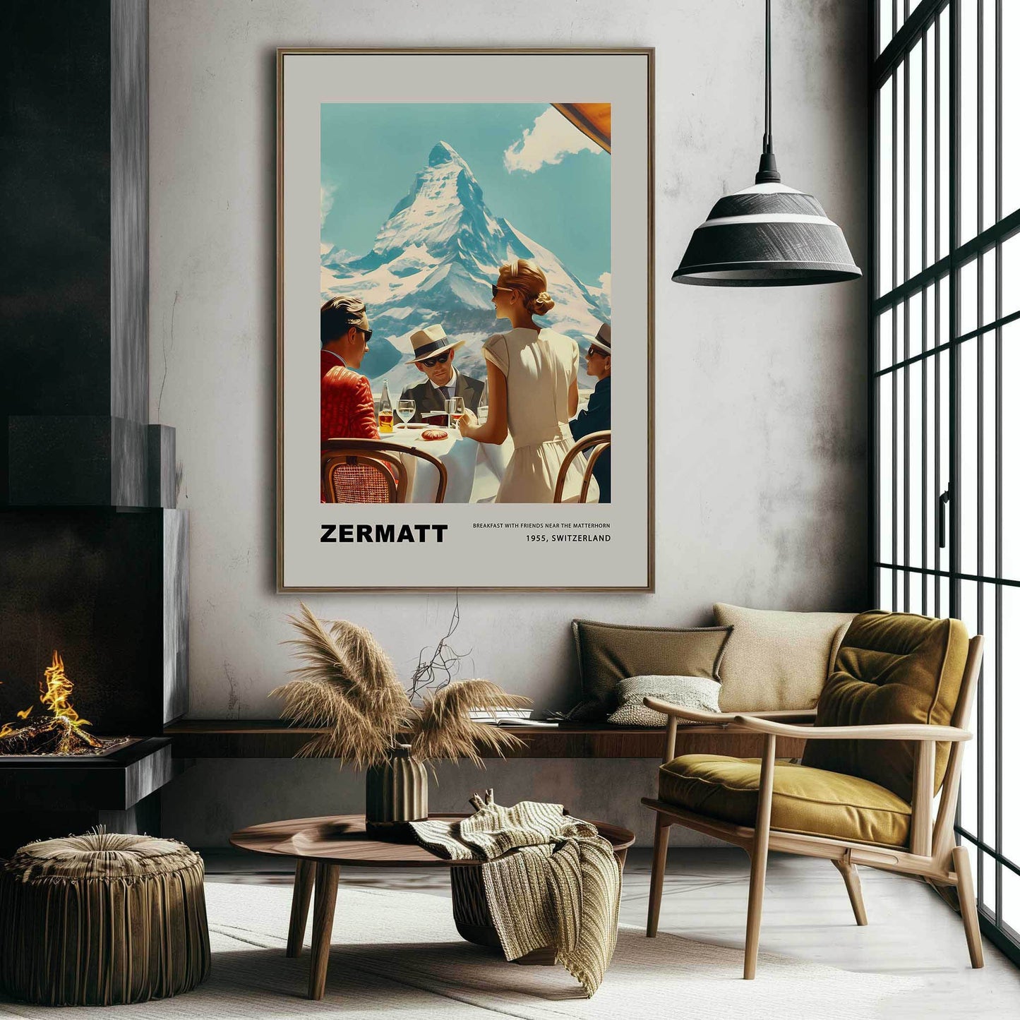 Breakfast in Zermatt - Poster