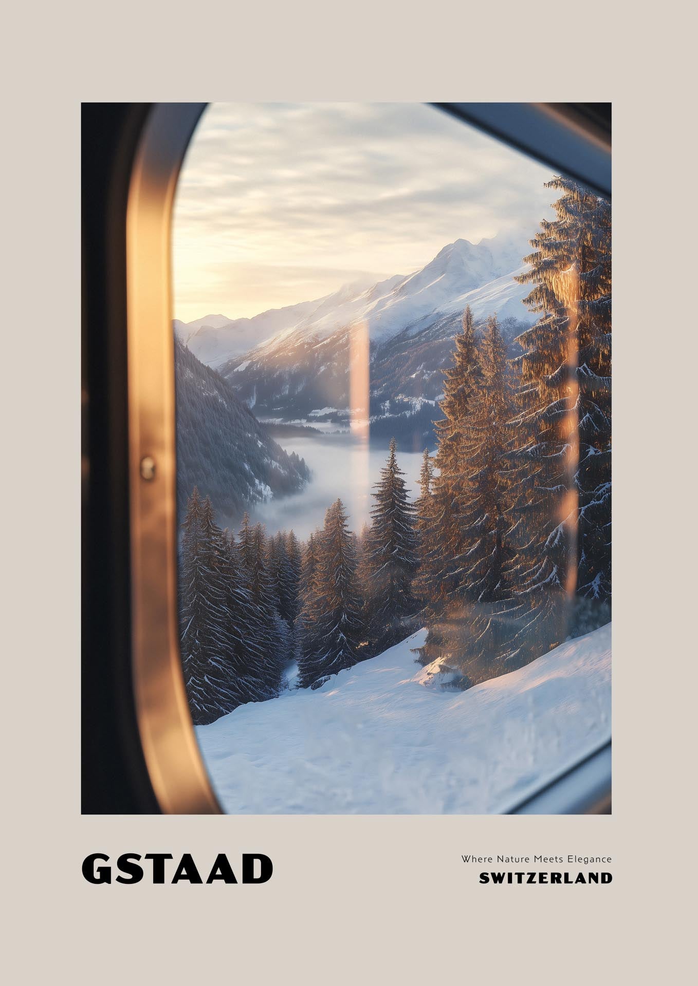 Gstaad - Where Nature Meets Elegance - Poster